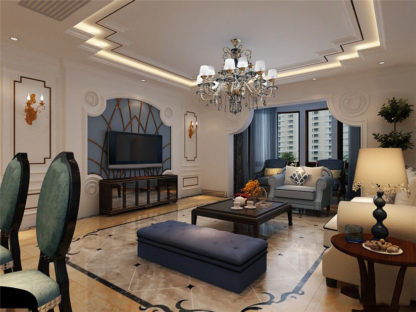 亚东观云国际公寓-三居室-145.00平米-装修设计