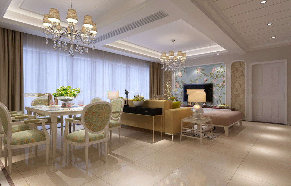 雅居乐滨江国际-四居室-228.00平米-装修设计